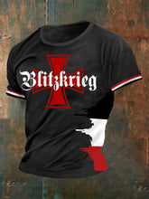 Herren Deutschland Eiserne Kreuz bedrucktes T-Shirt